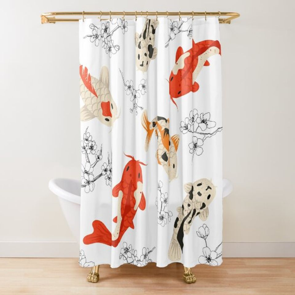 fish shower curtain