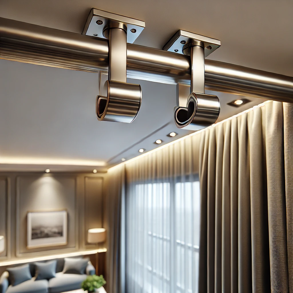 curtain brackets from ceiling