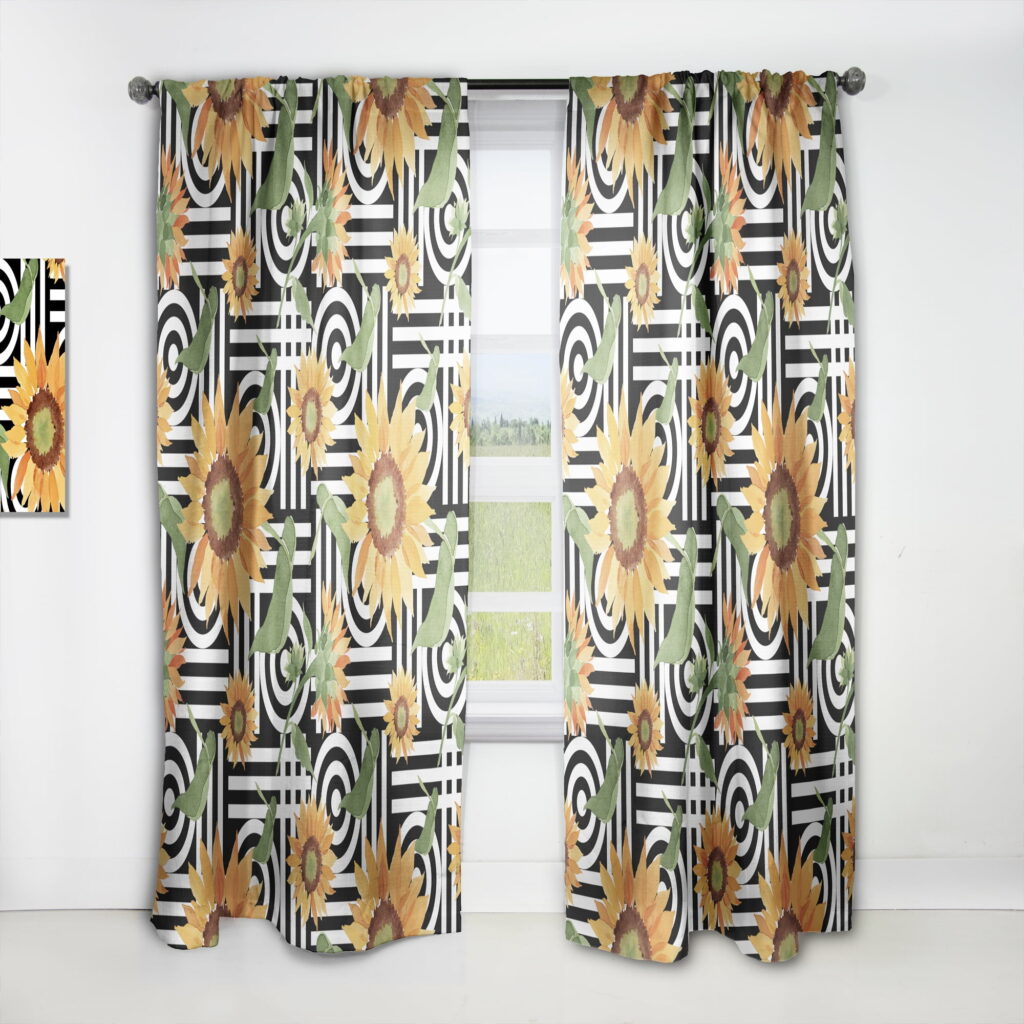 mid century modern curtains