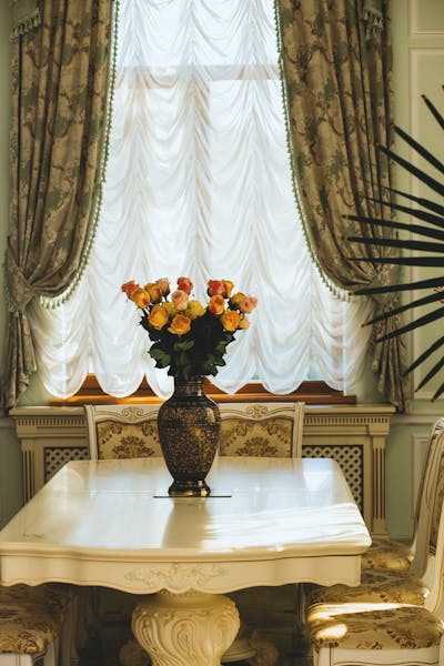 scalloped curtains